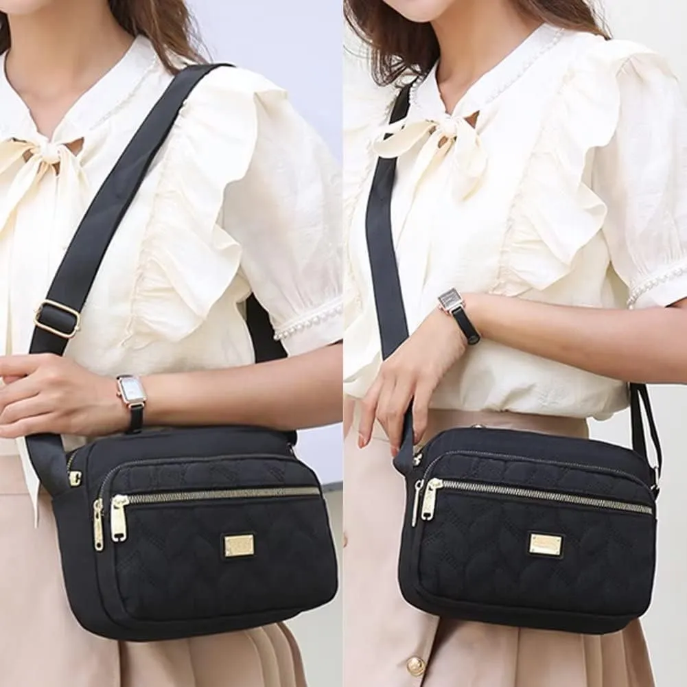 Shoulder Bag for Women Multiple Pocket Crossbody Bag Hobo Waterproof Shoulder Purse Lightweight Messenger Satchel