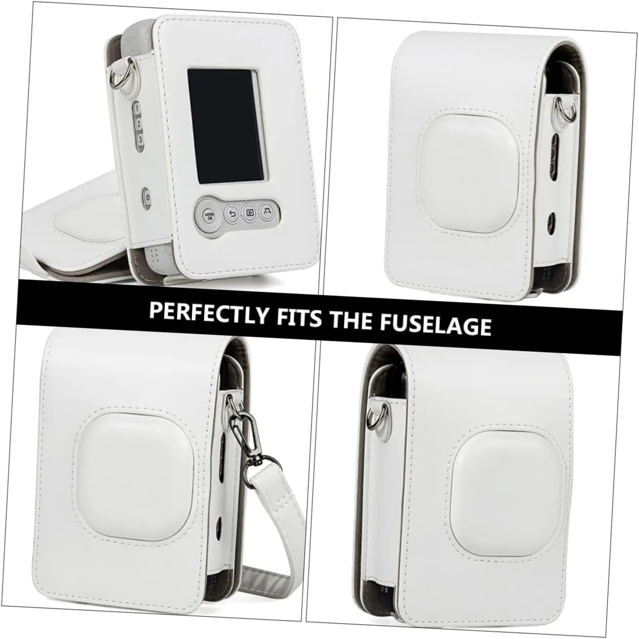 Shoulder Pouch for Mini Liplay Camera PU Leather Protective Bag with Invisible Magnetic Lock Convenient Use Durable Material for Photography the Go