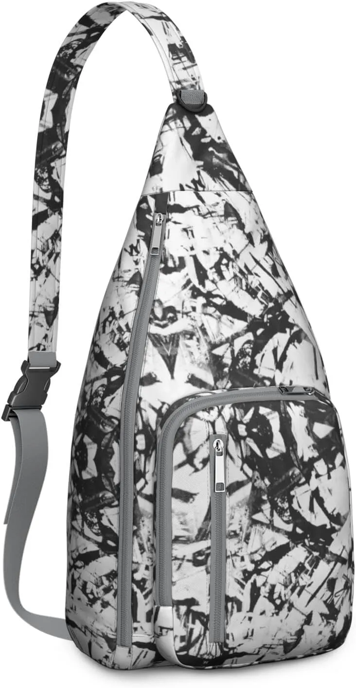 Shoulder Sling Crossbody Casual Chest Bag For Travel Sports Running,Backpack for Men & Women Lightweight Sports BagCrossbody Concealed Carry,Abstract Shoulder Bag Waterproof Chest Bag
