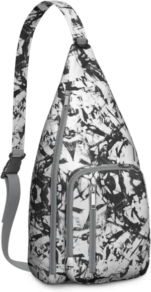 Shoulder Sling Crossbody Casual Chest Bag For Travel Sports Running,Backpack for Men & Women Lightweight Sports BagCrossbody Concealed Carry,Abstract Shoulder Bag Waterproof Chest Bag