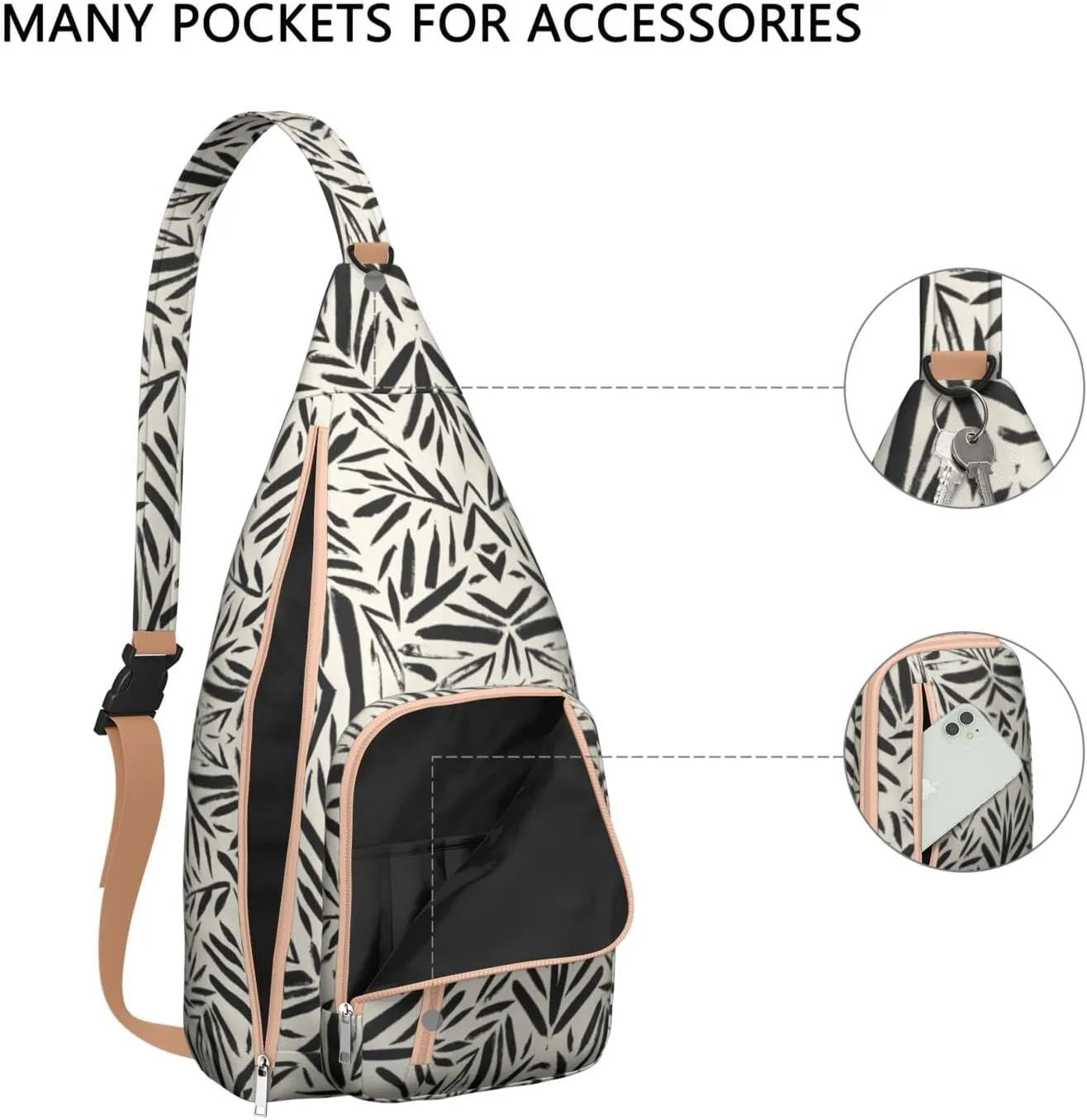 Shoulder Sling Crossbody Casual Chest Bag For Travel Sports Running,Backpack for Men & Women Lightweight Sports BagCrossbody Concealed Carry,Fashion Shoulder Bag Waterproof Chest Bag