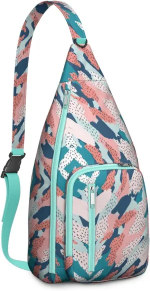 Shoulder Sling Crossbody Casual Chest Bag For Travel Sports Running,Backpack for Men & Women Lightweight Sports BagCrossbody Concealed Carry,Fashion Shoulder Bag Waterproof Chest Bag
