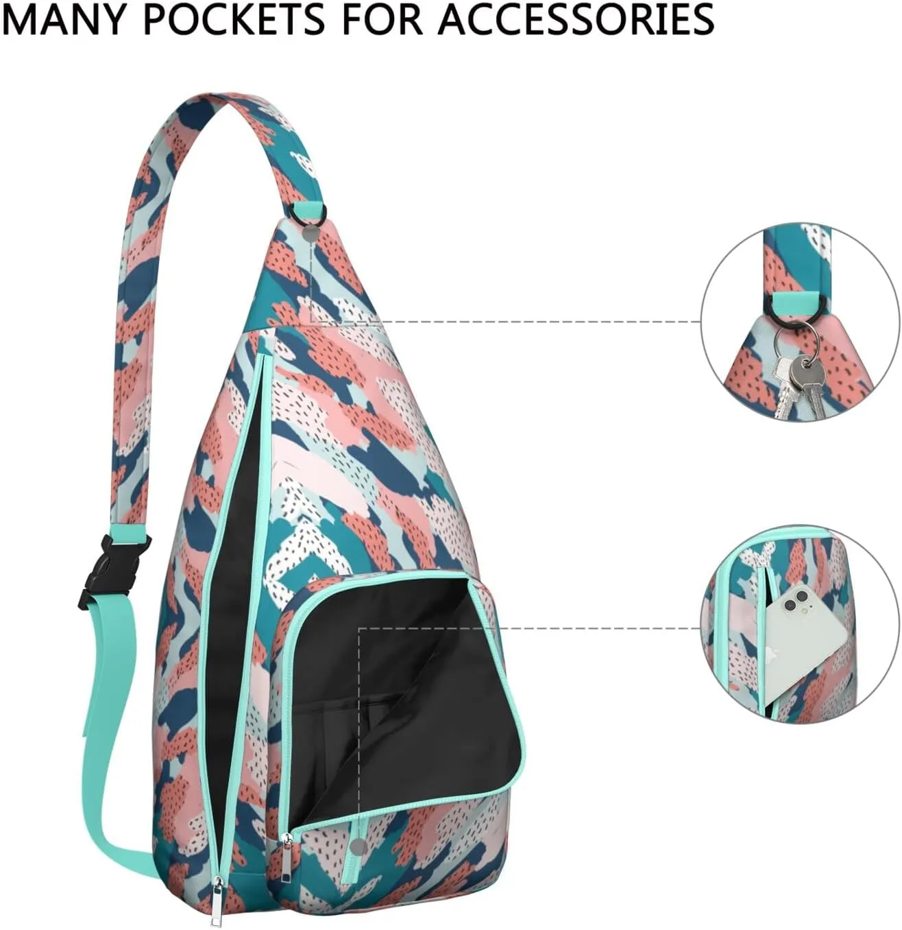 Shoulder Sling Crossbody Casual Chest Bag For Travel Sports Running,Backpack for Men & Women Lightweight Sports BagCrossbody Concealed Carry,Fashion Shoulder Bag Waterproof Chest Bag