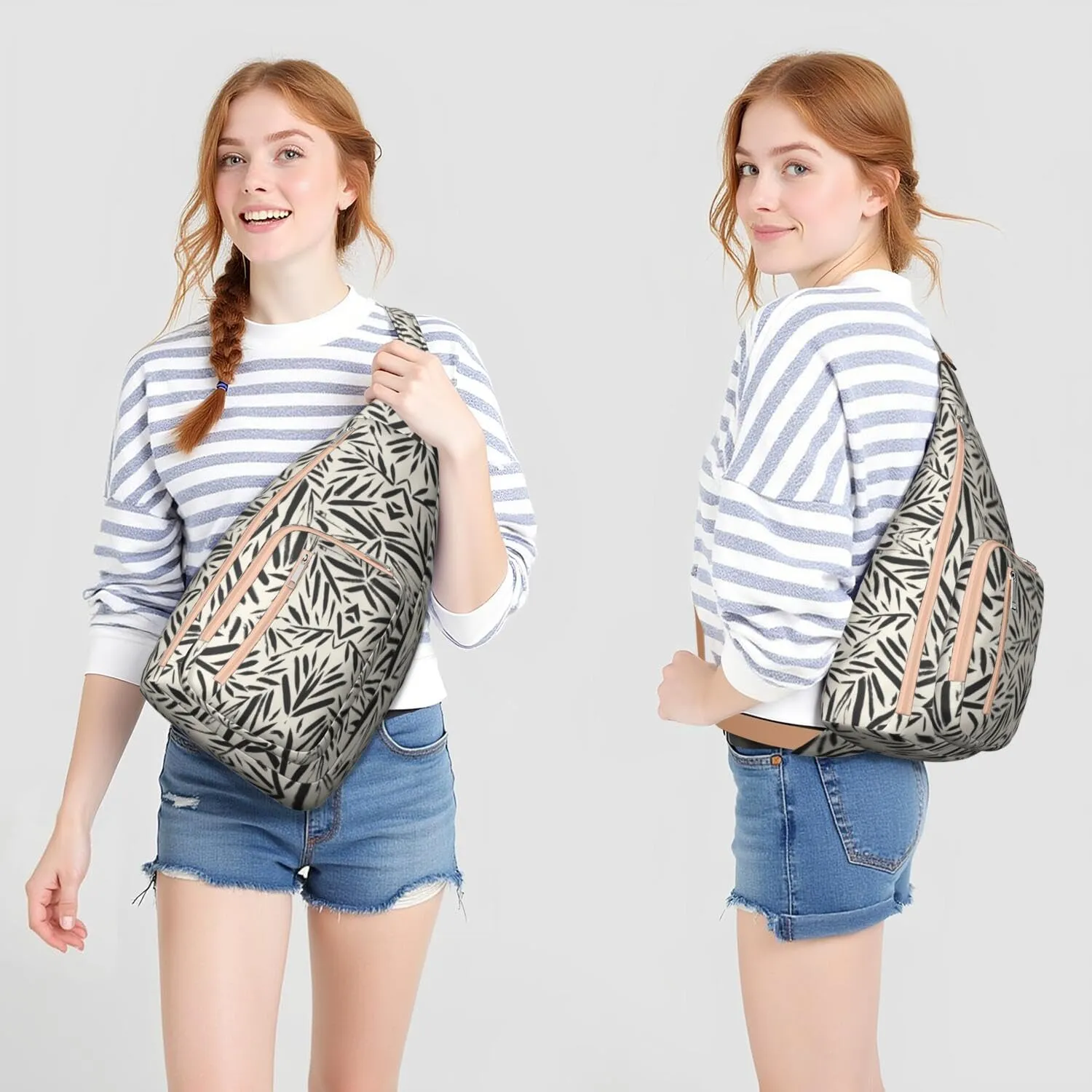 Shoulder Sling Crossbody Casual Chest Bag For Travel Sports Running,Backpack for Men & Women Lightweight Sports BagCrossbody Concealed Carry,Fashion Shoulder Bag Waterproof Chest Bag
