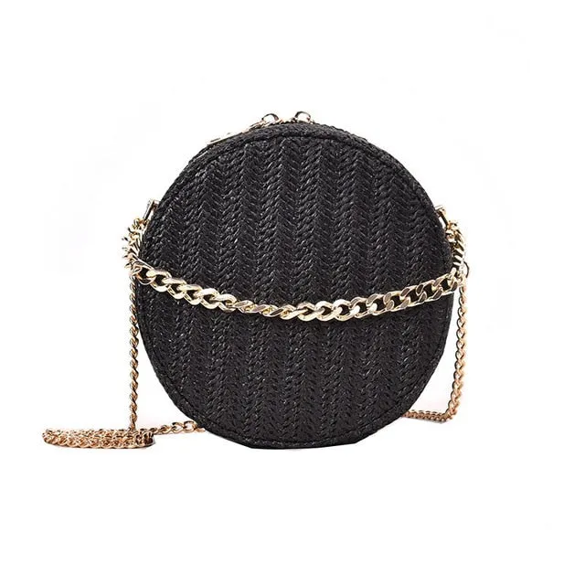 Shoulder Woman's Bag Hand-woven Personalized assistance Round Service-focused