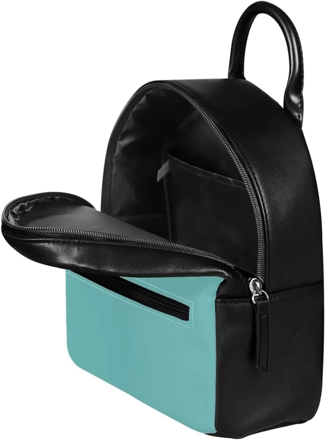 Showudesigns Axolotl Backpack Purse for Women Teens Girls Mini Backpack With Inner Pouch Purse Leather Shoulder Bags Cute Rucksack Travel Daypack Teenager Gifts Handbags Back Pack Aqua