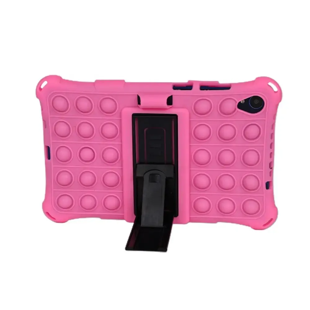 Silicone Case for Lenovo Tab M8 Fhd Tb-8505 Tb-8507f Push Bubble Relive Stress Cute Tablet Stand Cover for Lenovo M8