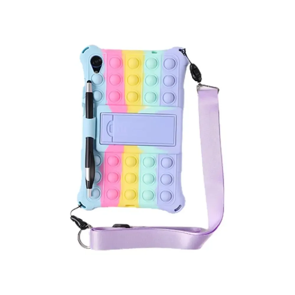 Silicone Case for Lenovo Tab M8 Fhd Tb-8505 Tb-8507f Push Bubble Relive Stress Cute Tablet Stand Cover for Lenovo M8