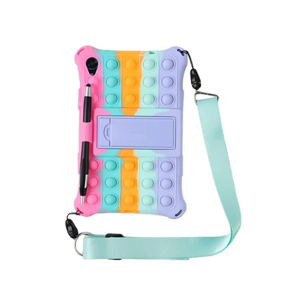 Silicone Case for Lenovo Tab M8 Fhd Tb-8505 Tb-8507f Push Bubble Relive Stress Cute Tablet Stand Cover for Lenovo M8