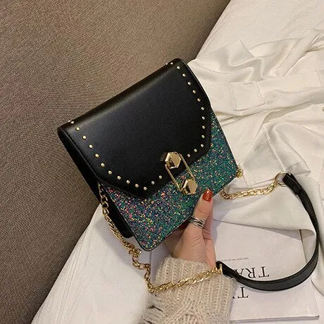 Silvery Black Bag