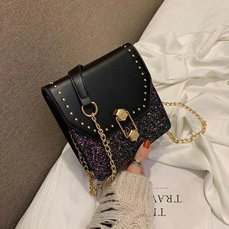 Silvery Black Bag