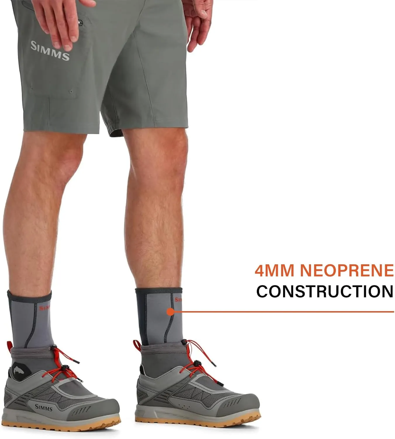 Simms Neoprene Wading Socks for Fly Fishing – Abrasion-Resistant and Comfortable Wet Wading Socks