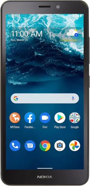 Simple Mobile Nokia C100, 32GB, Black - Prepaid Smartphone (Locked)