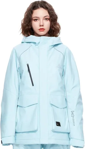 Ski Jacket Snowboard Coat Snow Winter Waterproof Insulated Windproof Baggy Warm Hooded Jacket for Men Women