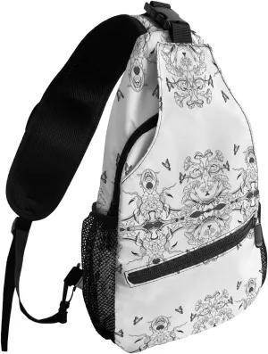 Sling Bag Crossbody Bag for Women Men Waterproof Hiking Backpack Lightweight Chest Shoulder Bag Daypack for Travel