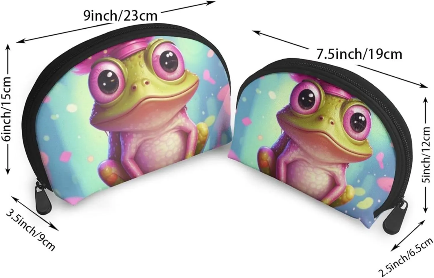 Small Coin Purse Cute Change Purse Compatible with Cute Cartoon Frog Love Heart for Women Zipper Coin Pouch, Mini Coin Bag Pouch for Women