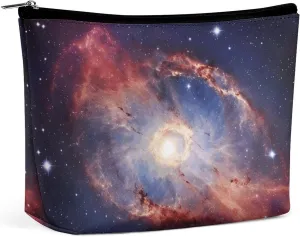 Small Cosmetic Bag Elegant Roomy Universe Gala Makeup Bags Portable Zipper Pouch Lipstick Bag Travel Toiletry Bag for Best Friend Gift