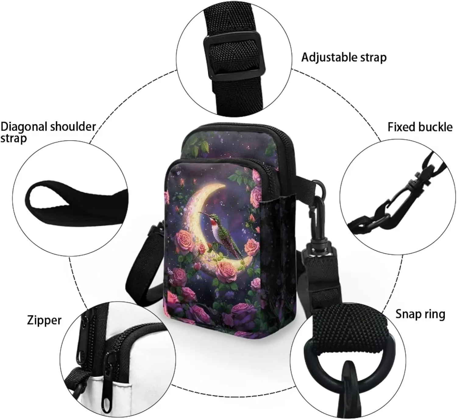 Small Crossbody Phone Bag for Women Cell Phone Purse Wallet Cute Shoulder Bag