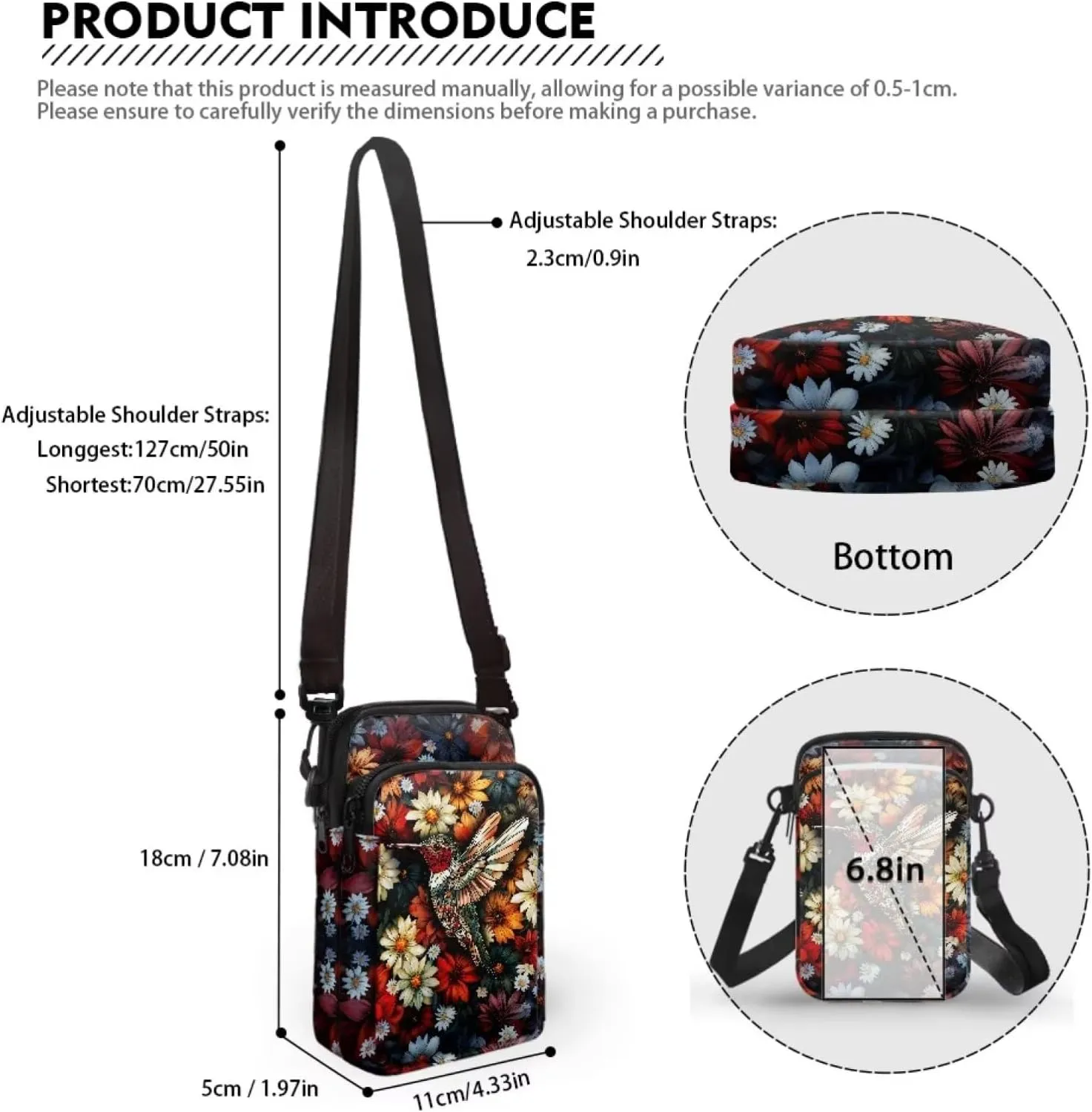 Small Crossbody Phone Bag for Women Cell Phone Purse Wallet Cute Shoulder Bag