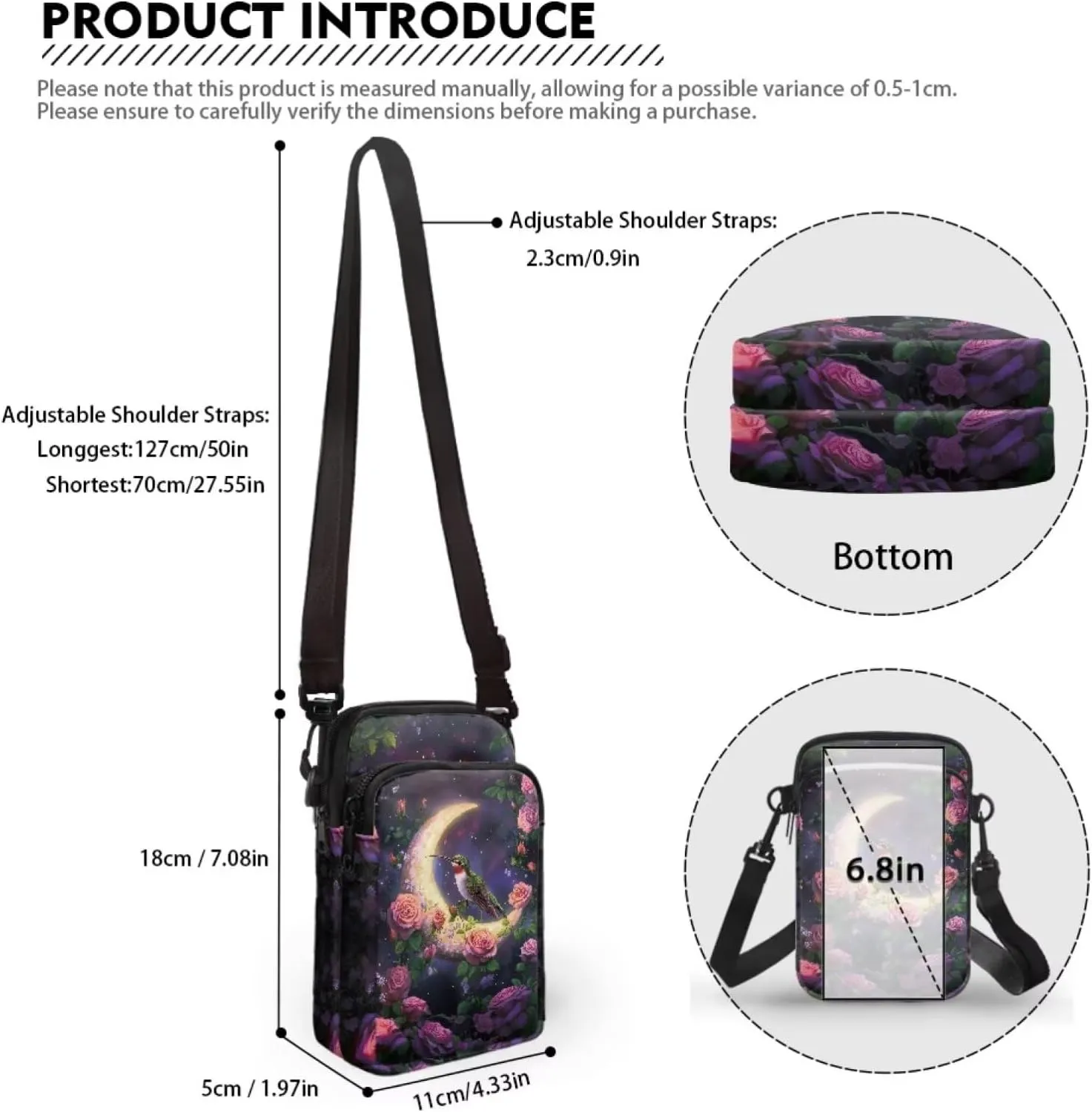 Small Crossbody Phone Bag for Women Cell Phone Purse Wallet Cute Shoulder Bag