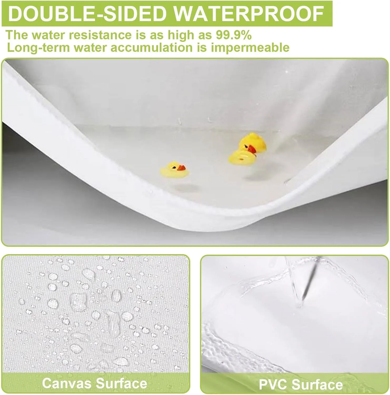 Small Multipurpose Cover, Heavy Duty White Canvas Tarp Sheet with Reinforced Grommets, Multipurpose Cover for Outdoor Ground Car Furniture(1x1.2m)