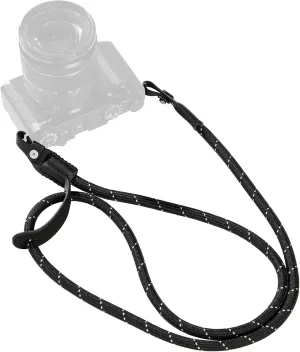 SMALLIRG Rope Camera Neck Shoulder Strap, Adjustable Braided Shoulder Strap with O-Ring and Leather Pad