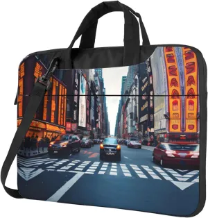 Smokey Mountain Cliff Print Notebook Computer Protective Carrying Cover With Pocket,13 Inch Laptop Shoulder Bag