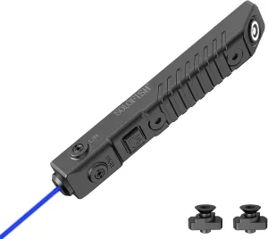 SOLOFISH Green/Blue/Red Laser Sight is Compatible with MLok Rail, Low Profile Tactical Rifle Laser Sight, Rechargeable (Laser Output <5mW, Class IIIA)
