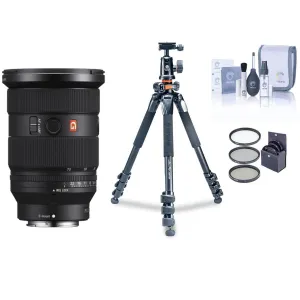 Sony FE 24-70mm f/2.8 GM II Lens With Vanguard Alta Pro 264AT Tripod and Ball Head, Cleaning Kit, Cloth