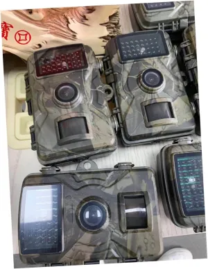 Sosoport Night Vision Hunting Camera Scouting Camera with Trigger for Wildlife Monitoring and Outdoor Security Green