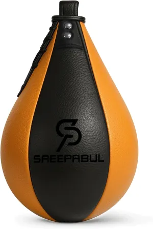 Speed Bag,Speed Bag for Boxing,PU Leather Reflex Training Pear Shaped Punching Bag,Fast Reaction Skills Development Perfect for Kids Teens Adults Boxing Coaches