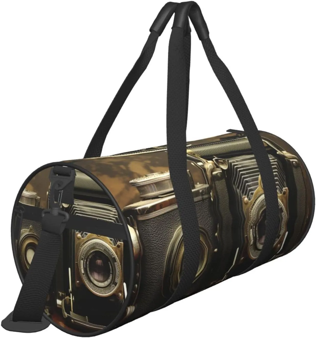 Sports Gym Bag for Women Men Travel Duffel Bag Tote Weekender Bag Carry on Overnight Bag for Travel Swimming Fitness Workout Sports Old Camera Duffle Bag