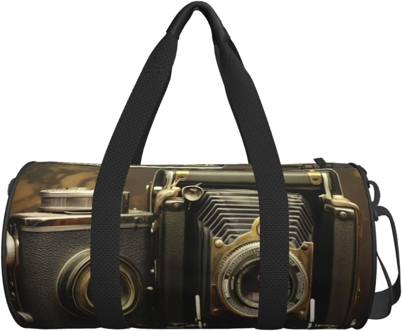 Sports Gym Bag for Women Men Travel Duffel Bag Tote Weekender Bag Carry on Overnight Bag for Travel Swimming Fitness Workout Sports Old Camera Duffle Bag