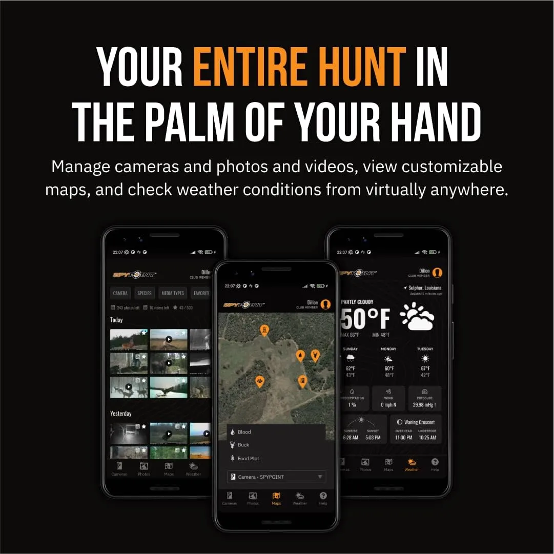SPYPOINT Flex G-36 Camo - Outdoor Cellular Trail Camera,1080p Video with Sound, 36 Megapixels, 0.3S Trigger Speed, 100 Flash and Detection Range with Improved Battery Life