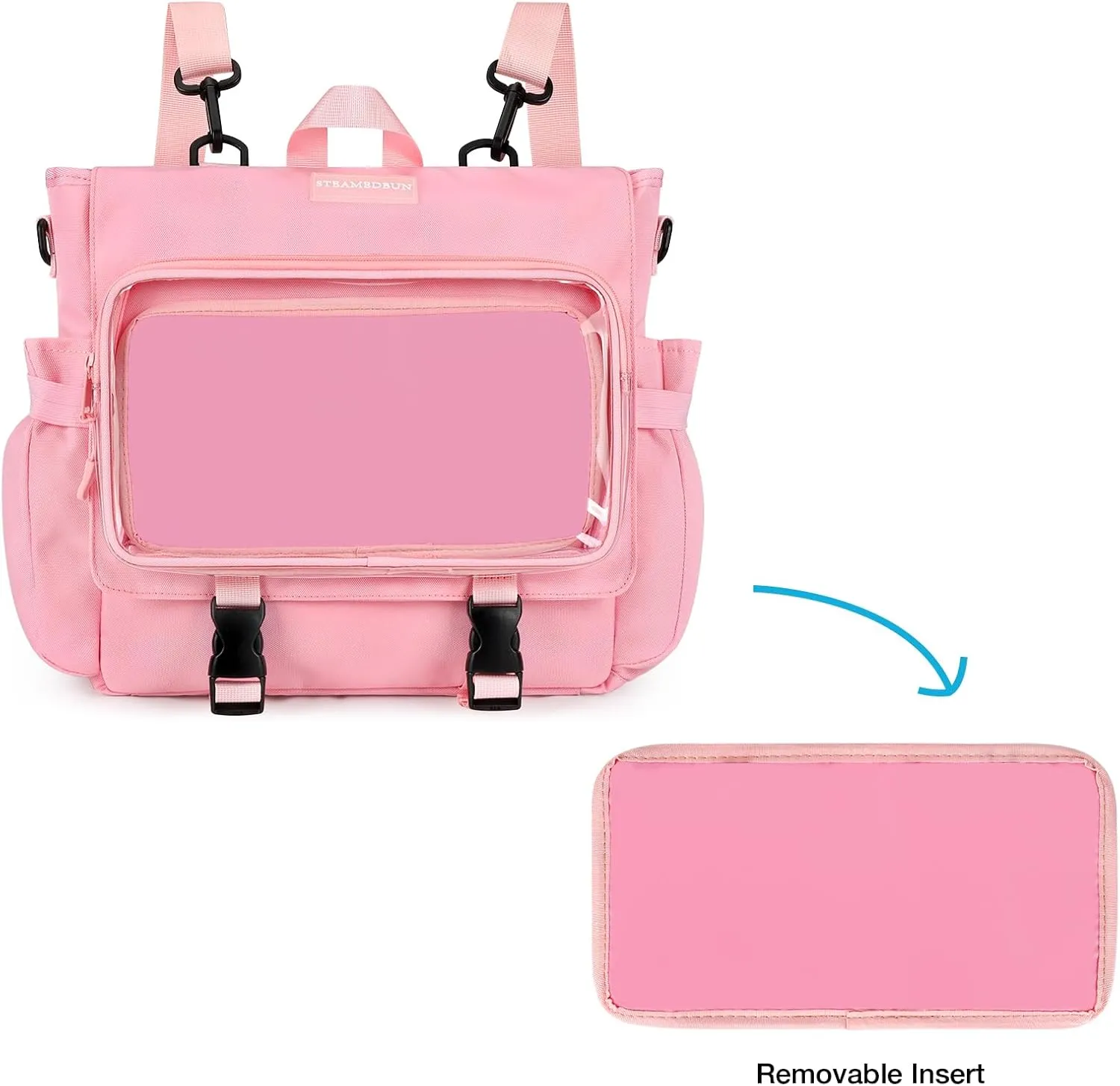 STEAMEDBUN Kawaii School Backpack for Teen Girls, Cute Aesthetic Ita Backpack with Insert