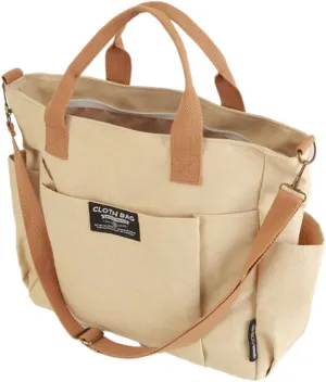Stylish Canvas Crossbody Bag with Ample Pockets Casual Shoulder Bags Handbag for Shopping and Commuting Essential