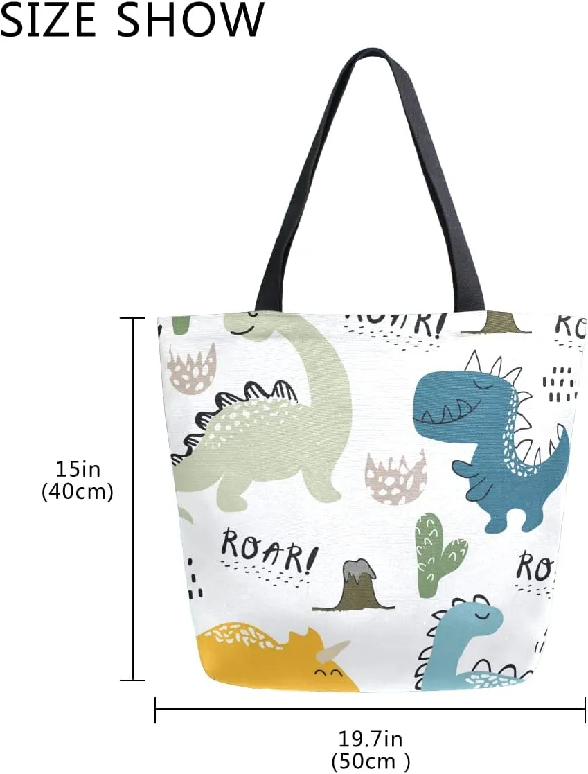 SUABO Tote Bag Kitchen Reusable Grocery Bags Canvas Shopping Bag for Outdoor