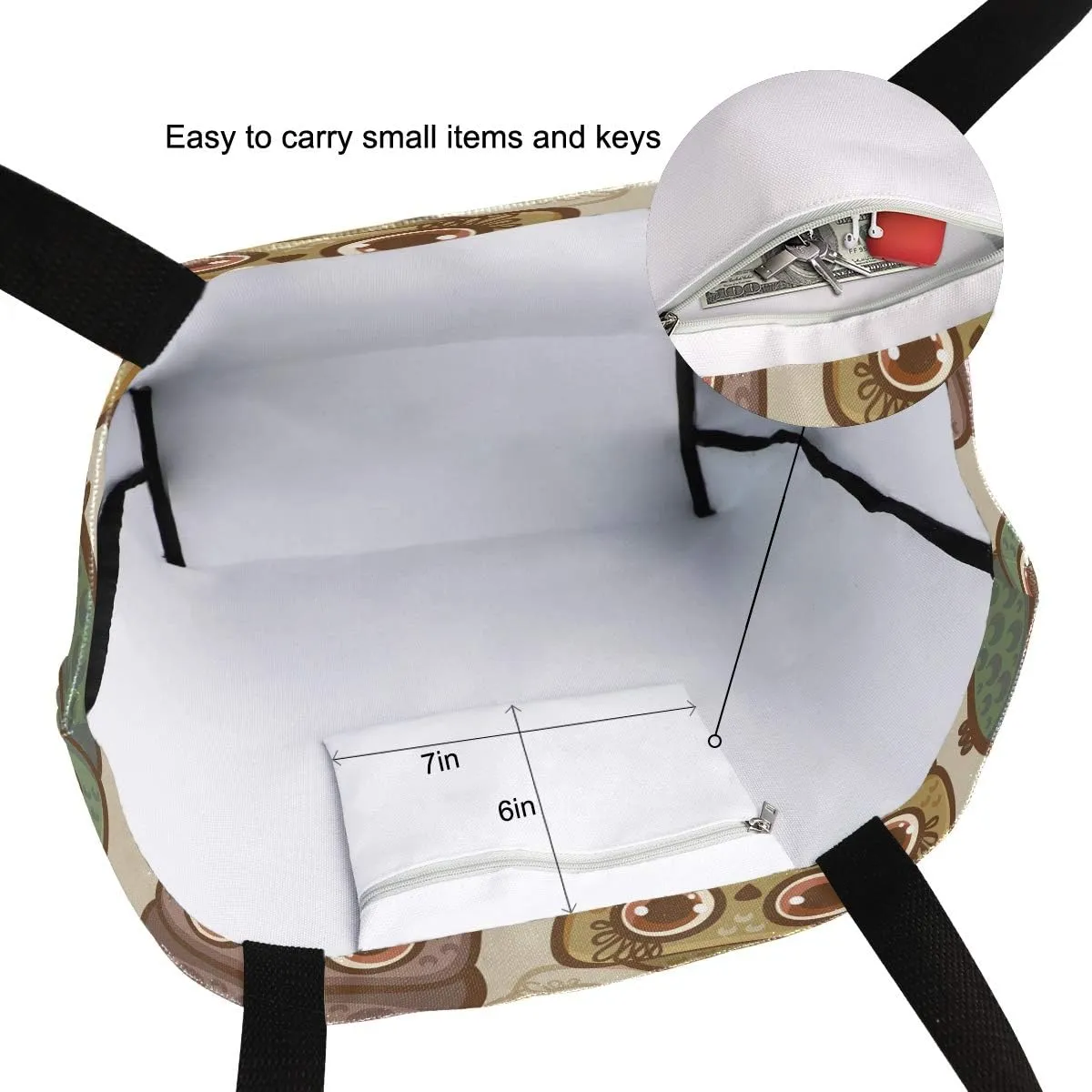 SUABO Tote Bag Reusable Grocery Bags Women Canvas Shopping Bag for Outdoor