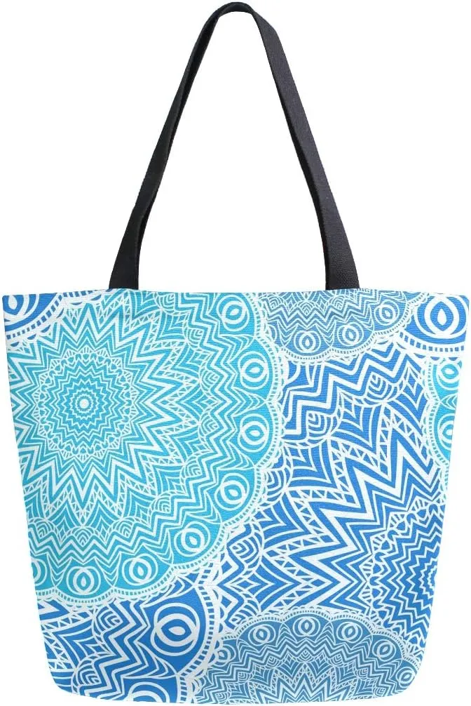 SUABO Tote Bag Reusable Grocery Bags Women Canvas Shopping Bag for Outdoor