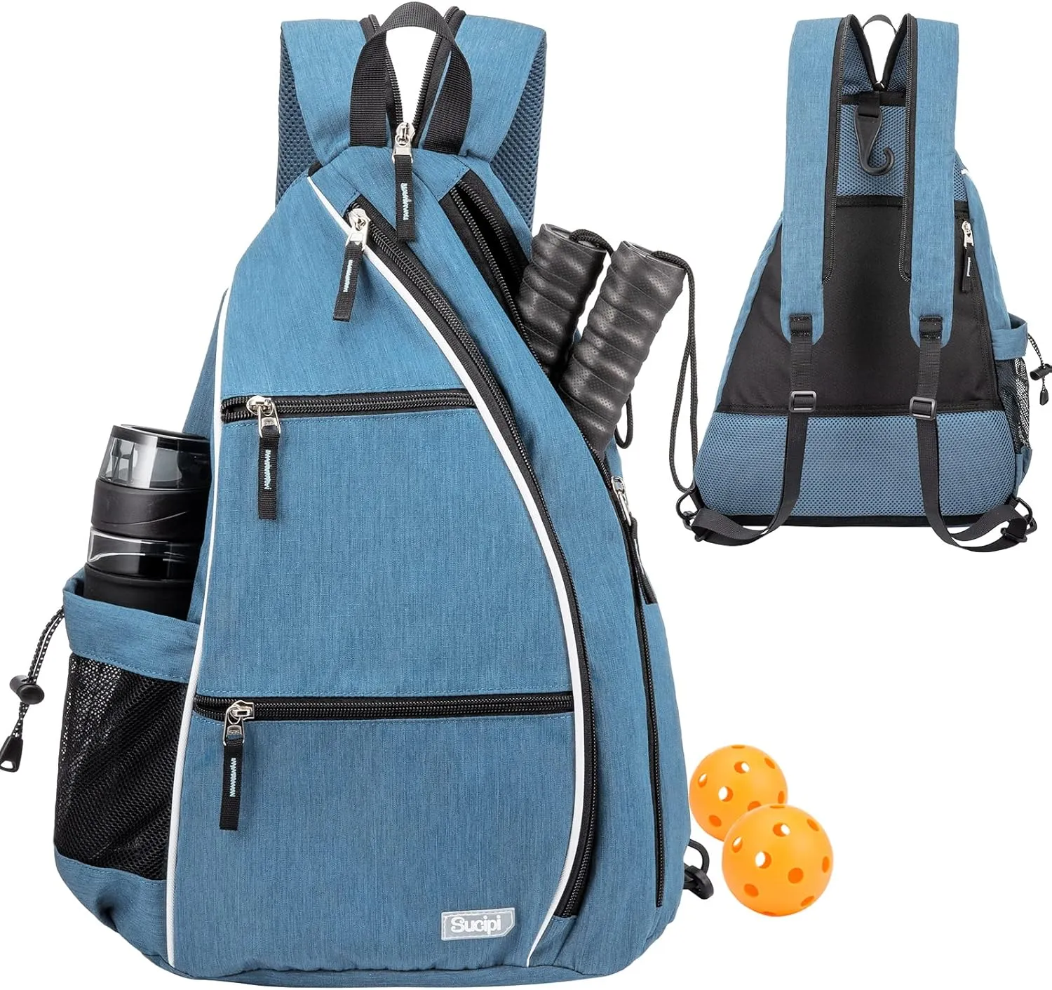Sucipi Pickleball Bag Pickleball Backpack for Women Men Pickleball Paddle Backpack Reversible Pickleball Paddle Bag Pickleball Rackets Bags for Ladies