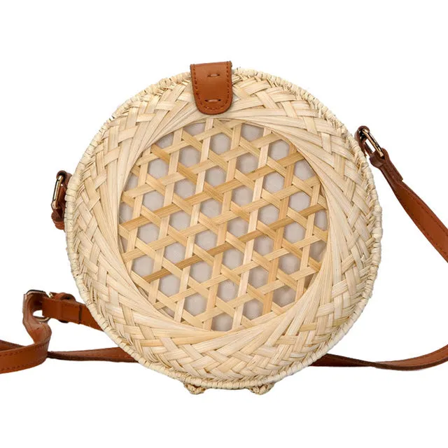 Summer Circle Straw Bags