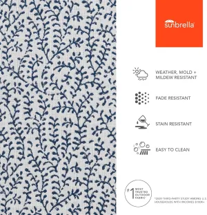 Sunbrella Fabric by The Yard | Official Sunbrella Seller | Indoor or Outdoor Upholstery Fabric for Chairs, Cushions, Drapery, Pillows, Furniture | Eberly Peacock
