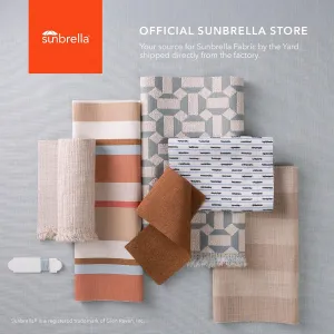Sunbrella Striped Fabric by The Yard | Official Sunbrella Seller | Indoor or Outdoor Upholstery Fabric for Chairs, Cushions, Drapery, Pillows, Furniture | Trusted Fog