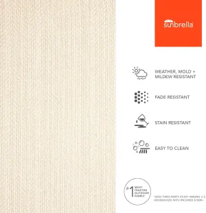Sunbrella Textured Fabric by The Yard | Official Sunbrella Seller | Indoor or Outdoor Upholstery Fabric for Chairs, Cushions, Drapery, Pillows, Furniture | Posh Linen