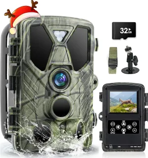 SuntekCam Trail Camera 4K 50MP with Night Vision 0.2s,Trigger Trigger Time Motion Activated 120°Wide Lens, IP66 Hunting Camera with 850nm Low Glow Infrared LED for Wildlife Monitoring