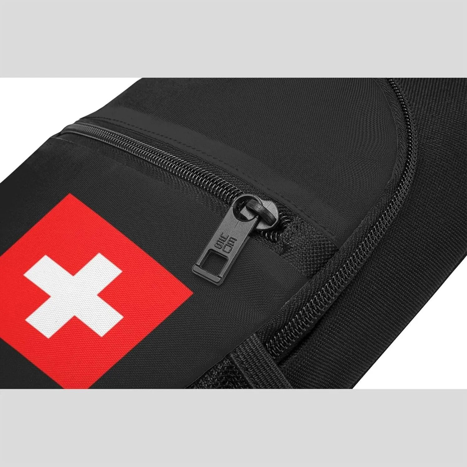 Swiss Flag Unisex Chest Bag Lightweight Crossbody Shoulder Bag Travel Pocket Black