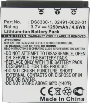 Synergy Digital Camera Battery, Compatible with Minox DC 8122 Digital Camera, (Li-ion, 3.7V, 1250mAh) Ultra High Capacity, Replacement for Acer BT.8530A.001 Battery