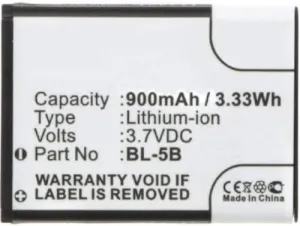 Synergy Digital Camera Battery, Compatible with Vertu Constellation Digital Camera, (Li-ion, 3.7, 900mAh) Ultra High Capacity, Replacement for iSpan BTA002 Battery