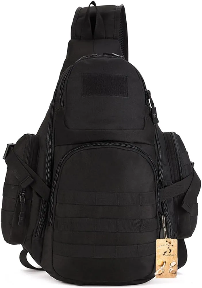 Tactical Backpack Single Shoulder Bag Portable Sling Pack Crossbody Chest Bag