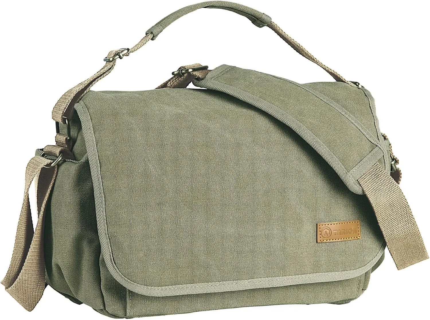 TARION Canvas Camera Bag Crossbody - Vintage Photo Bag DSLR Camera Messenger Bag Single Shoulder Bag Photo Bag Case RS-01